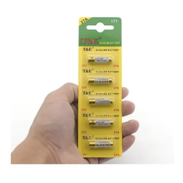 Pack 5 Pila 27a De 12v Control Portón Electrico Auto Bateria