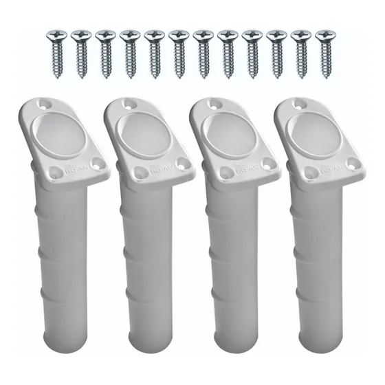 Posa Caña De Embutir Plastico C/tornillos Para Lanchas X 4un