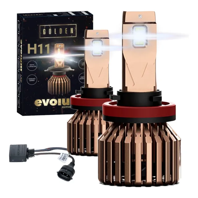 Kit Focos Hiperled 22000 Lumenes Luz Blanca Evolum Golden