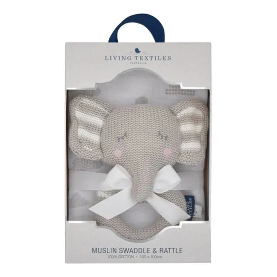 Sonajero Tejido + Manta  Theodore Elephant  Living Textiles