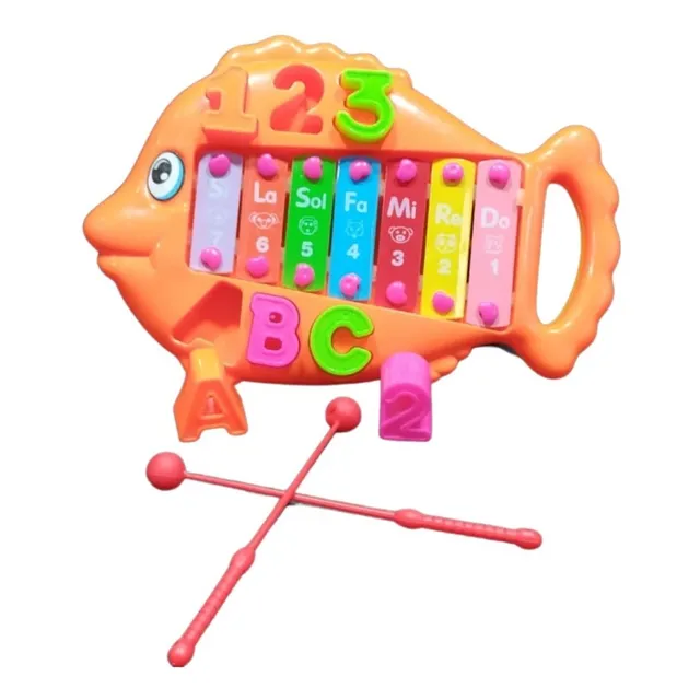 Xilófono Figura Pececito  Juguete Musical Niños Marimba