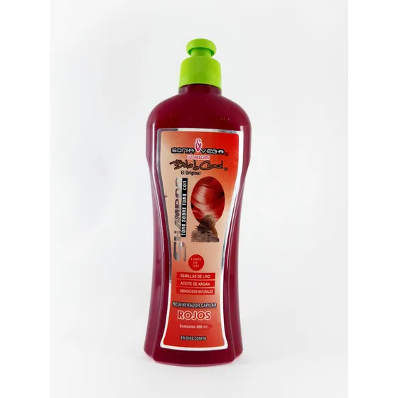 Sonia Vega Sh Color Rojo X 400 Ml