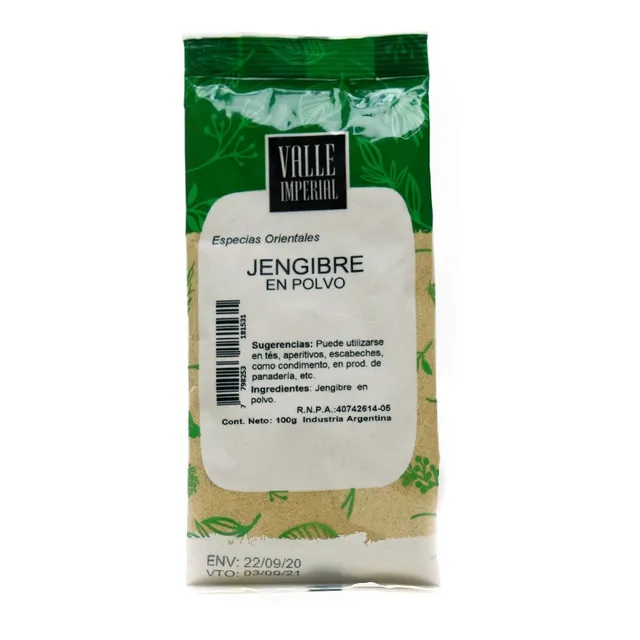 Jengibre En Polvo 100 G - Valle Imperial