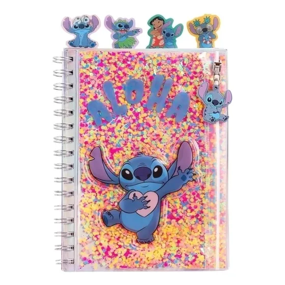 Libreta Mooving A5 Stitch Cuaderno Tapa Sobre Zipper Stitch