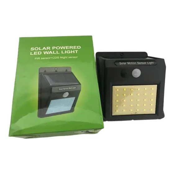 Lámpara Solar Con Sensor De Movimiento 30 Luces Led. 