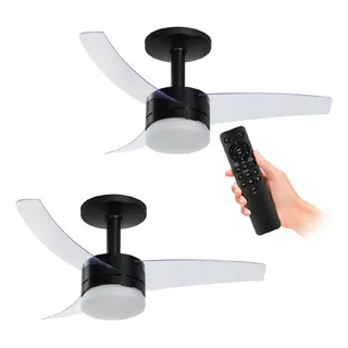 Kit 2 Ventiladores De Teto Arno Preto 3 PĂĄs E Controle Vx14 Kit 2 Ventiladores De Teto Arno Preto 3 PĂĄs E Controle Vx14