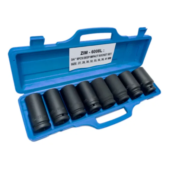 Set 8 Dados De Impacto 3/4 PuLG 27-41mm Tooltech Pistola