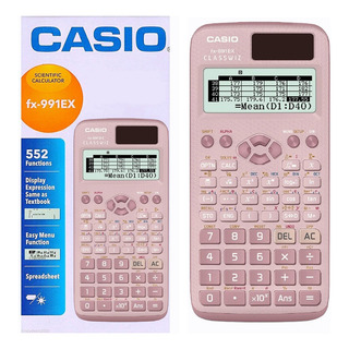 Calculadora Cientifica Fx-991ex Classwiz 552 Funciones Rosa Calculadora Cientifica Fx-991ex Classwiz 552 Funciones Rosa