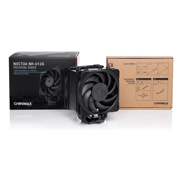 Disipador Noctua Nh-u12a Chromax Black Premium Alto Rendimie Led Sin Led