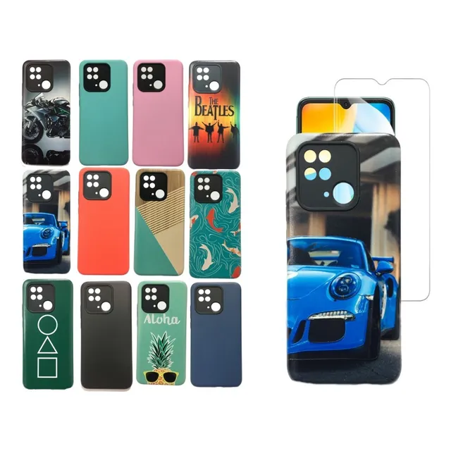 Funda Para Xiaomi Redmi 10c Protector Reforzado + Vidrio Hd 