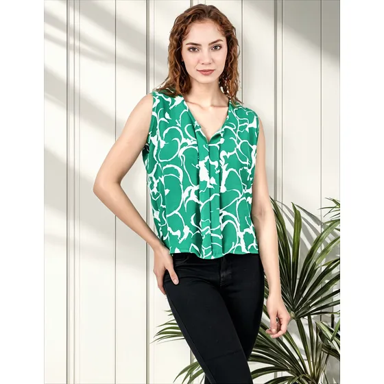Blusa Liaf - Nébula - Verde