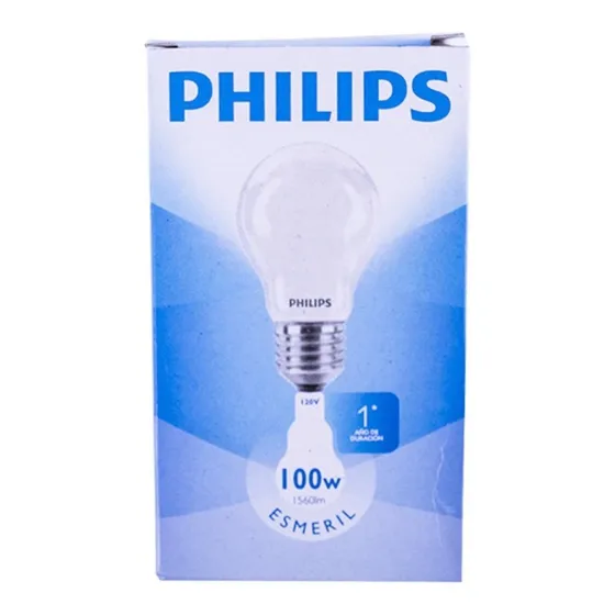 Bombillo Incandescente 100w 120v Philips 3pack