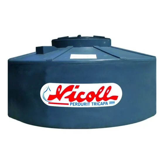 Tanque Agua Tricapa Nicoll Bajo 1000 Litros Salida Lateral Color Azul Marino