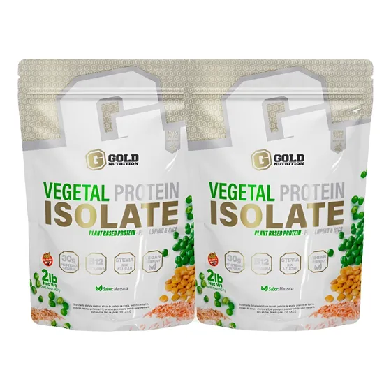 Vegetal Proteina Vegana 100% 2lb Gold Nutrition X2. Outlet