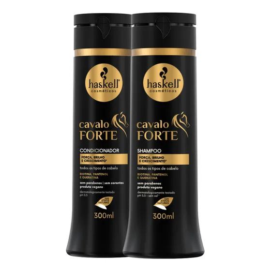 Shampoo E Condicionador Cavalo Forte Haskell Pantenol 300ml
