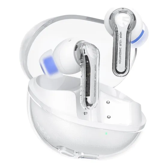 Auriculares Inalámbricos Bluetooth 5.3 Soundpeats Clear Whit Color Blanco Luz Blanco
