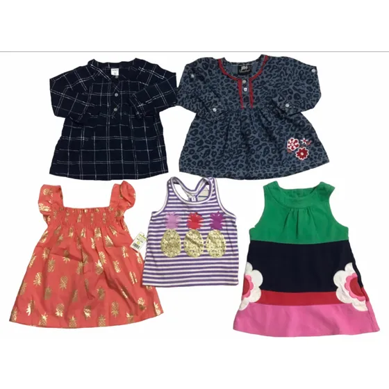 Lote De Ropa De Niña Talla 1 Importada 5 Piezas