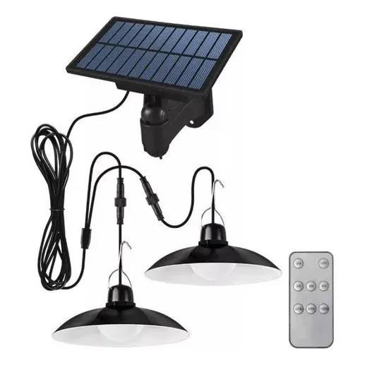 Lámpara Colgante Led Solar Con Cable De Extensión