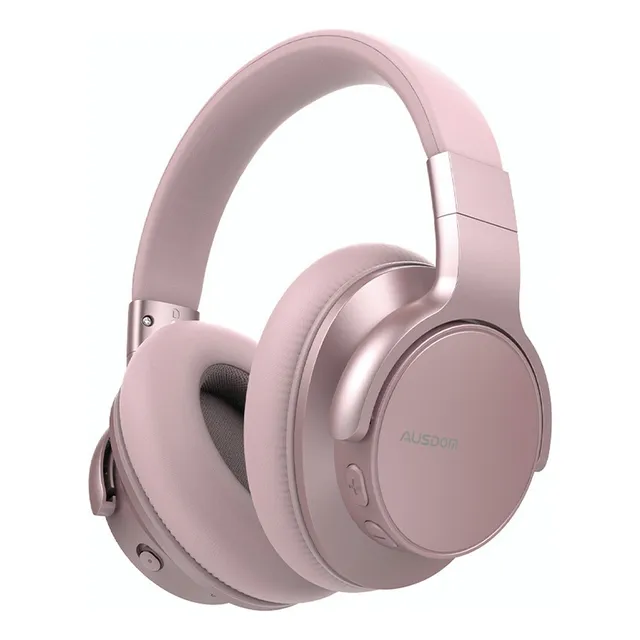 Ausdom Auriculares Inalámbricos Anc 50h Tiempo De Juego Color Rose Gold