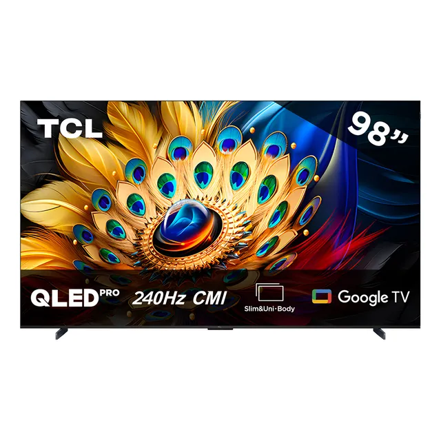 Pantalla 98" TCL QLED 4K HDR Google TV Mod 98Q651G