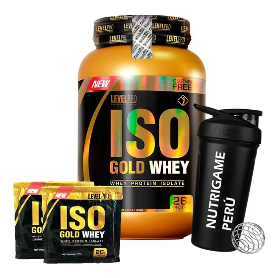 Iso Gold Whey 1.1 Kg Proteina Isolate Level Pro Tienda Fisic