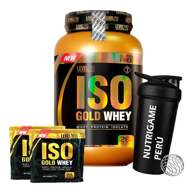 Iso Gold Whey 1.1 Kg Proteina Isolate Level Pro Tienda Fisic