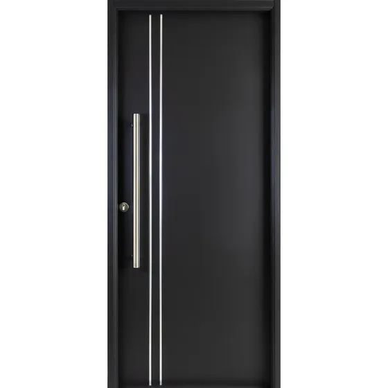 Puerta Deluxe Style Exterior Lisa Con Cilindro Europerfil