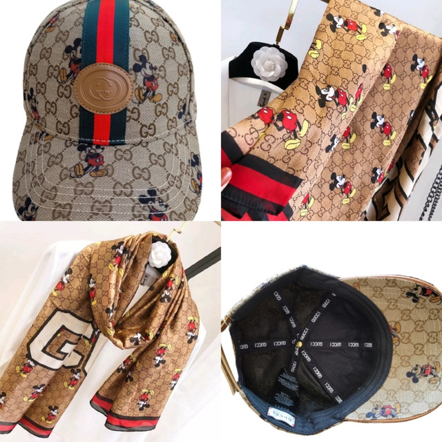 Kit Boné + Lenço Mickey Disney Guci Orlando Itália Parks Kit Boné + Lenço Mickey Disney Guci Orlando Itália Parks