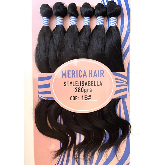 Cabelo Liso Com Ondulado Bio Vegetal- Isabella- 1pacote