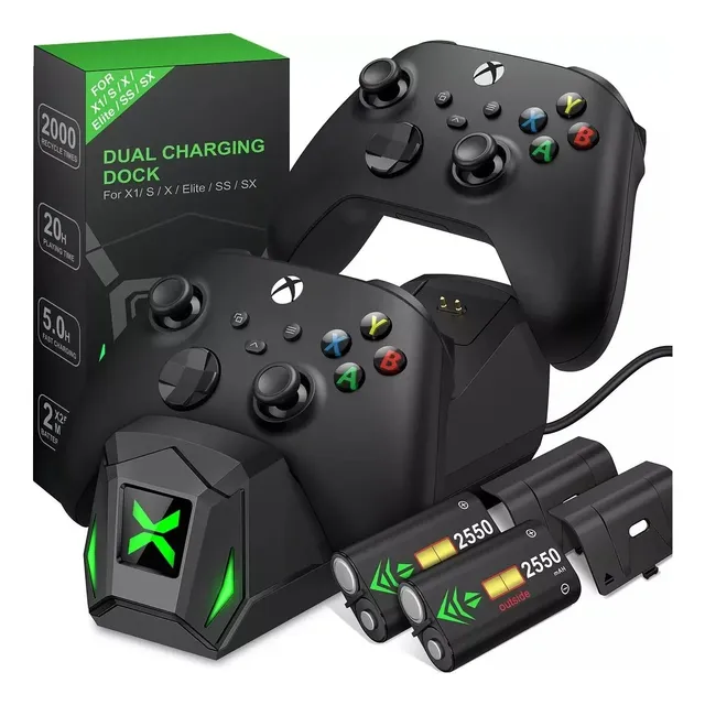 Estación De Carga Dual Dock Para Xbox Series X / S 2550mah