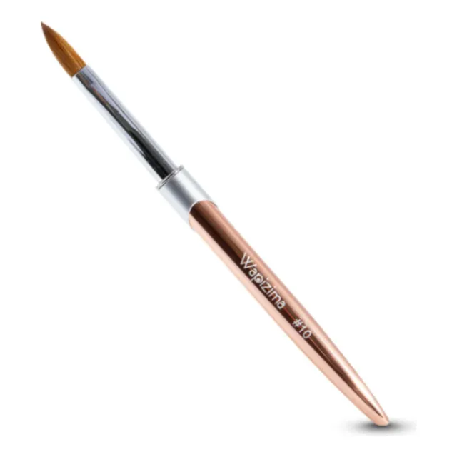 Pincel Kolinsky Uñas Acrilicas #10 Wapizima Rose Gold