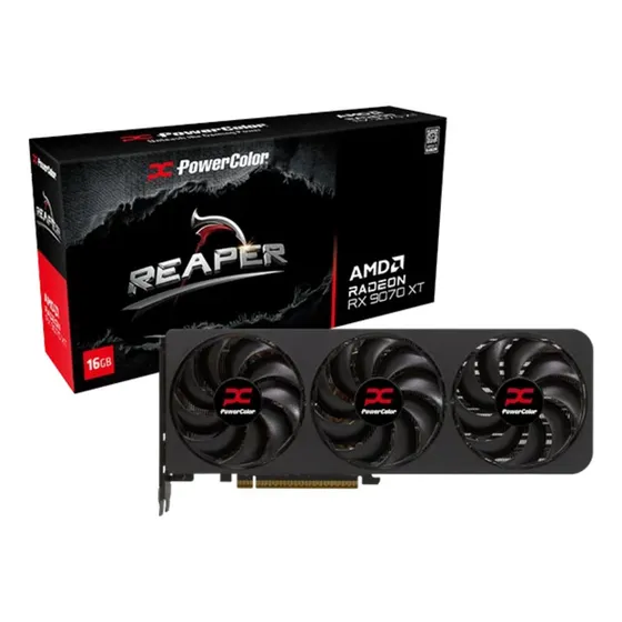 Placa De Video Radeon RX 9070 XT 16Gb Power Color Reaper