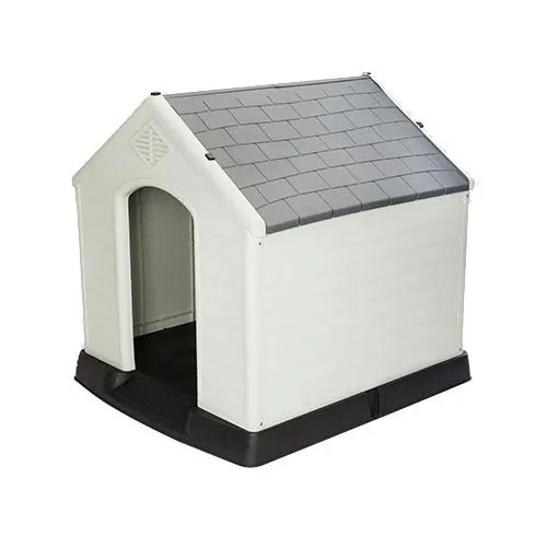 Casa Para Perro Chico Mediano Termica De Plástico Exterior Color Azul