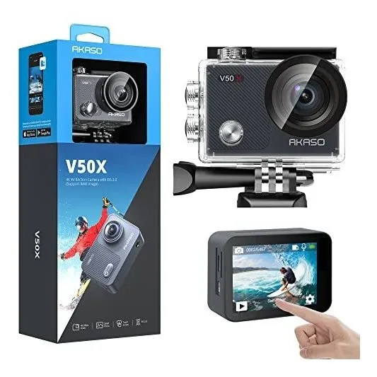 Cámara De Acción 4k30fps Wifi Akaso V50x Con Eis