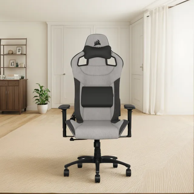 Silla Gamer Profesional Corsair T3 Rush Charcoal Carbon