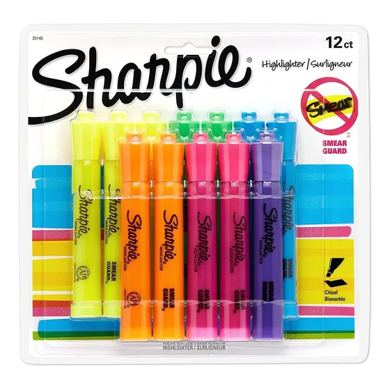 Marcadores De Tanques Sharpie Colores Fluorescentes Surtidos