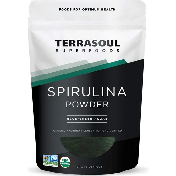 Espirulina En Polvo Terrasoul Superfoods Organic 180 Ml