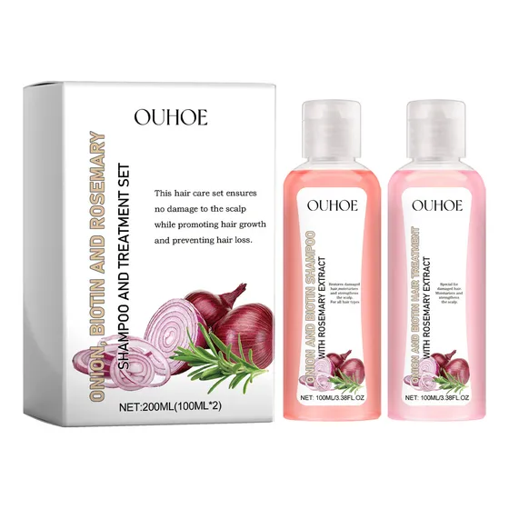 Set De Champú Ouhoe Onion Biotin Rose - mL a $38301