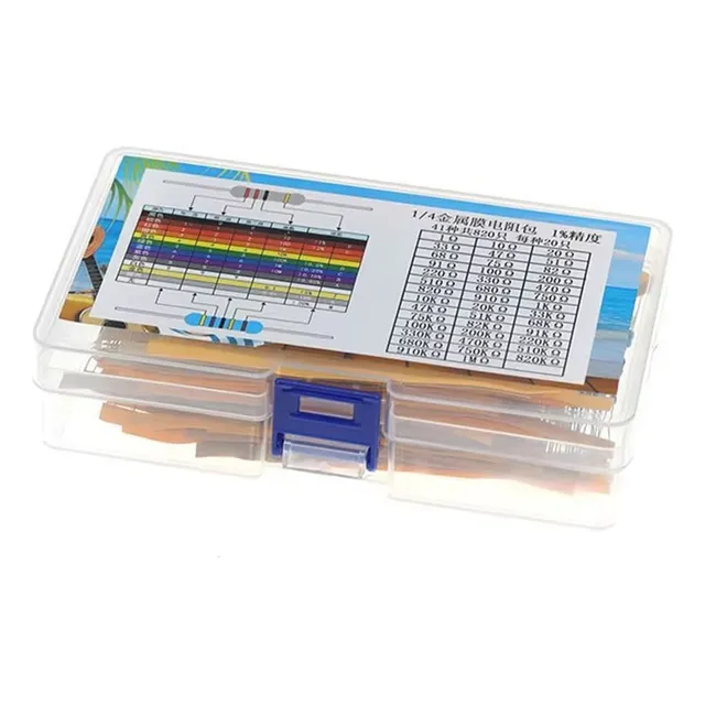 Kit Paquete Resistencias 41 Valores 820 Uds. 1/4w En Caja