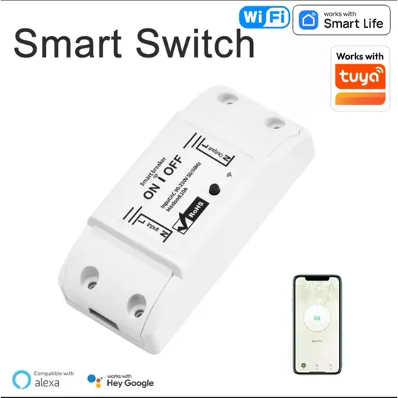Interruptor Inteligente Wifi Smart Switch 10a Alexa On/off