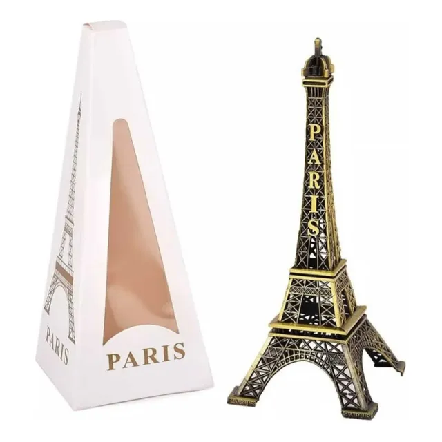Torre Eiffel De Metal Adorno Decorativo Sala Escritorio Ofic