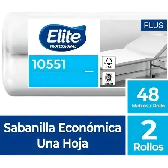 Sabanilla Plus Una Hoja / 2 Und X 48mts / Elite Pack