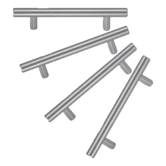 4 Jaladeras H Acero Solido 12mmø160mmx220mm Bruken Des 5001