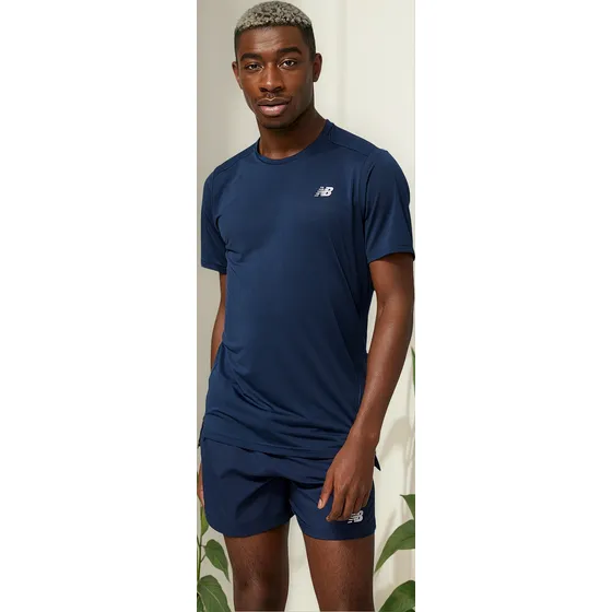 Remera New Balance De Hombre - Mt23222ngo