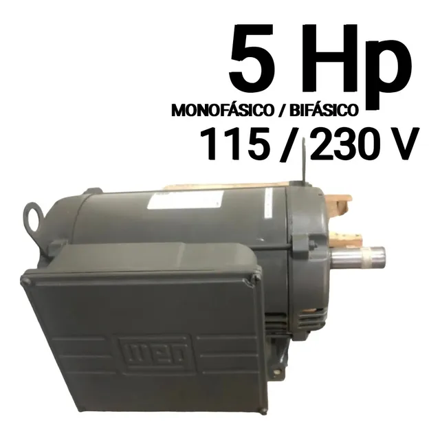 Motor Monofásico Bifásico 5 Hp 115-230 V 1730 Rpm Weg Origin