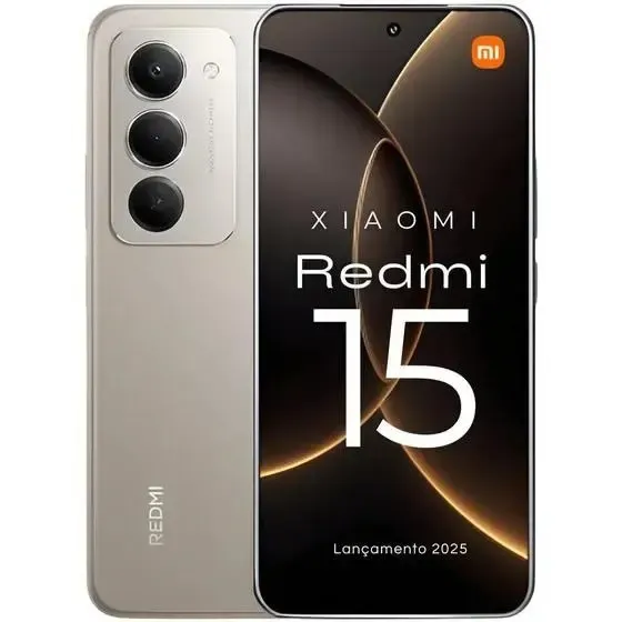 Smartphone Xiaomi Redmi 15 8gb 256gb Tela 6,9 144hz, Bateria 7.000 Mah, 50 Mp Cinza