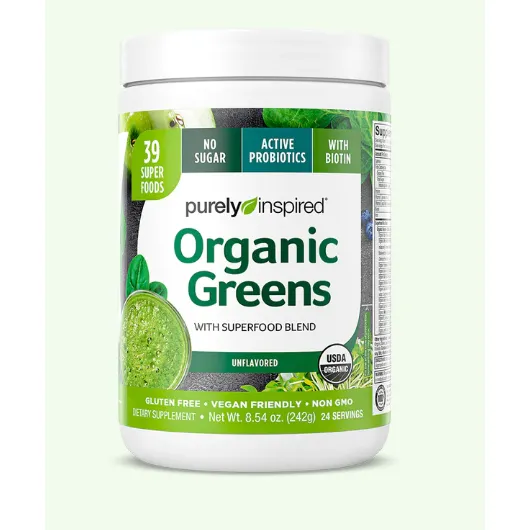 Super Alimento Y Multivitaminico Organic Greens 243gr