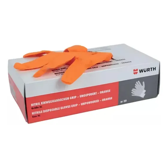 Guantes De Nitrilo Wurth Texturizado Uso Profesional Talla M