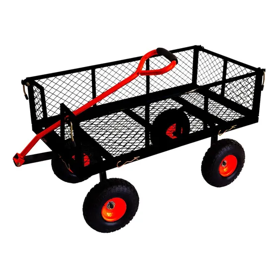 Carro De Carga Con Reja Plataforma Montacarga 300kg Peldaños