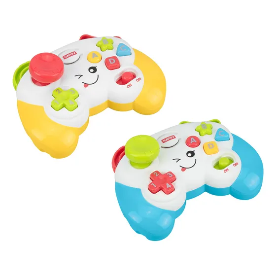 Brinquedo Interativo Musical Para Bebês Controle Video Game Cor Amarelo